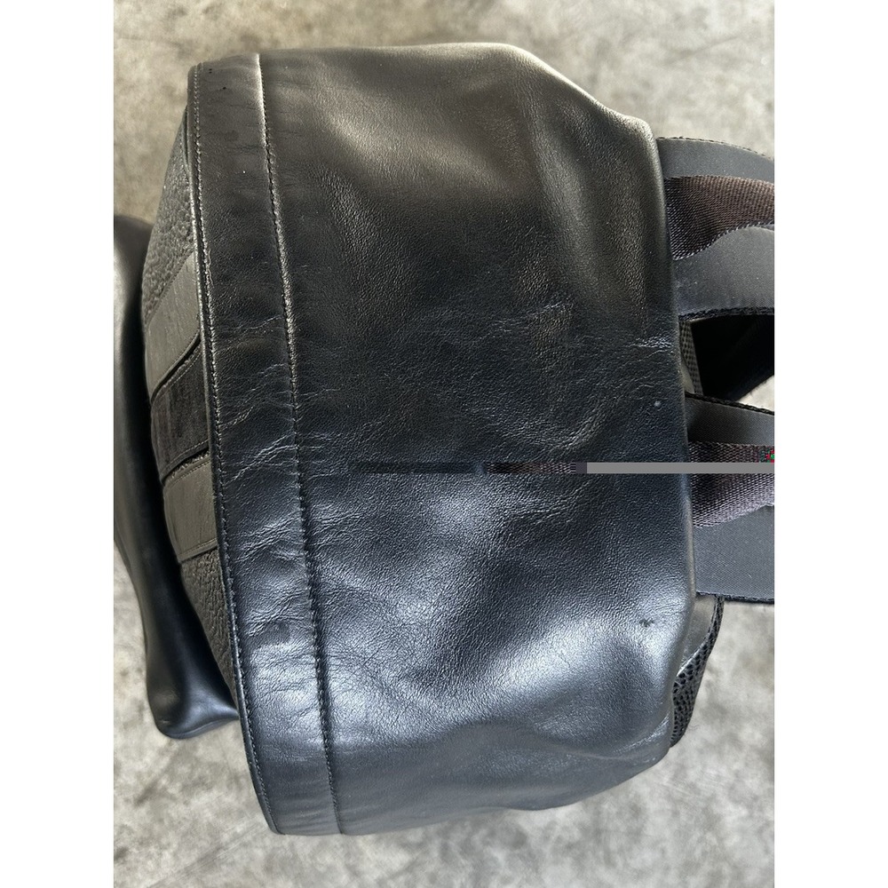 COACH Charles  Varsity Backpack Black Leather  Baseball Stitch #11250 $595 - Picture 5 of 16